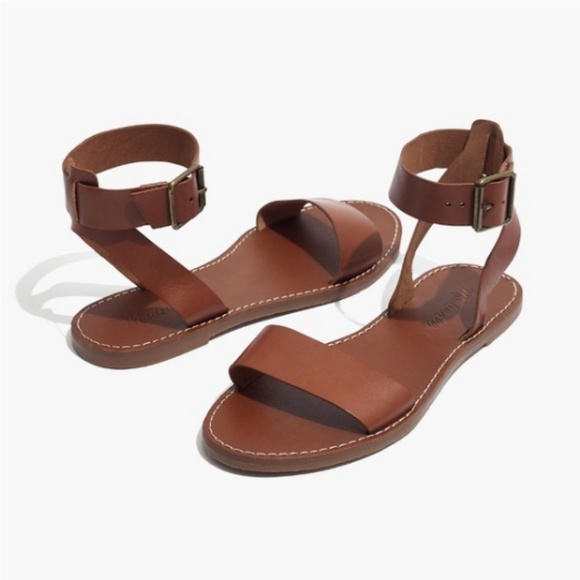 Madewell Shoes - Madewell English Saddle Leather Ankle-Strap Sandal
